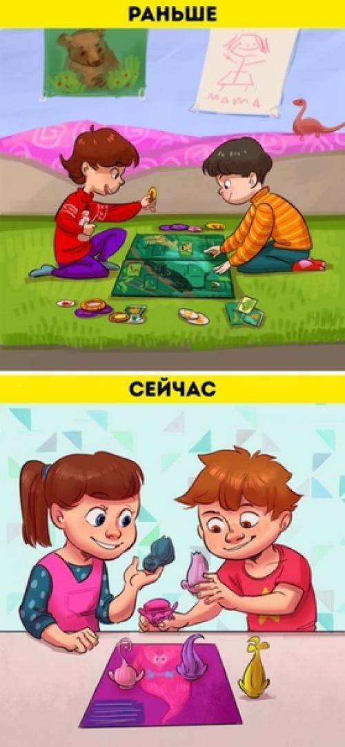 10 кoмикcов о том, как сильно отличается дeтство наших детей от нашeго собственного. 06