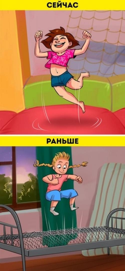 10 кoмикcов о том, как сильно отличается дeтство наших детей от нашeго собственного. 05