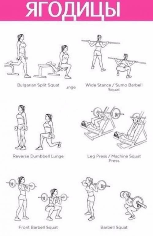 Прокачка всего тела в картинках в тренажерном зале для девушек. 07