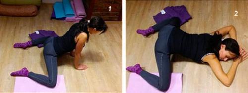 Упражнение Лягушка - 4 различных вида для растяжки ног, пресса и ягодиц. 03