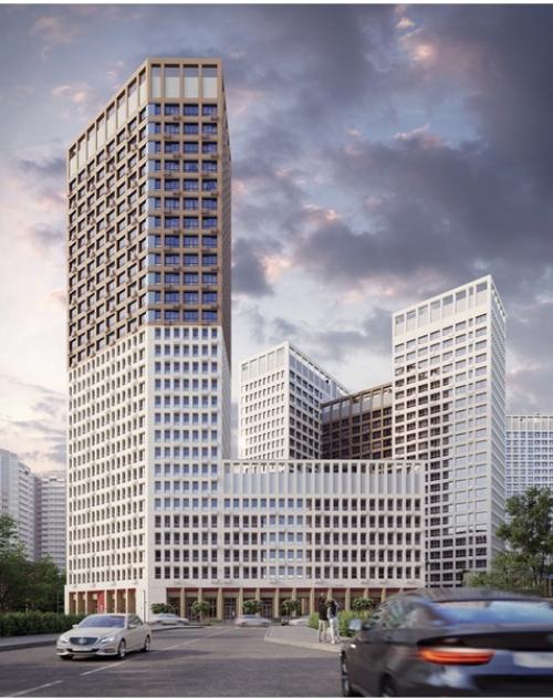 Брутальный, лаконичный комплекс Проспект Мира Компаунд в Екатеринбурге, проект архитектурного бюро  а. лен, все ближе к завершению. 03