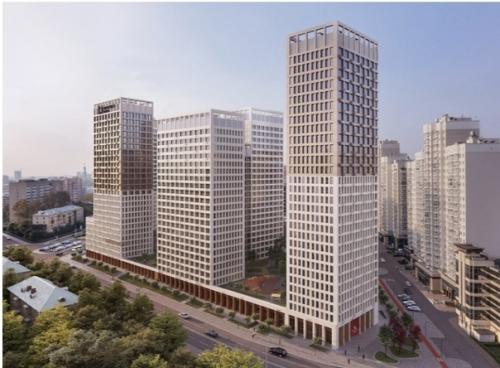 Брутальный, лаконичный комплекс Проспект Мира Компаунд в Екатеринбурге, проект архитектурного бюро  а. лен, все ближе к завершению. 02