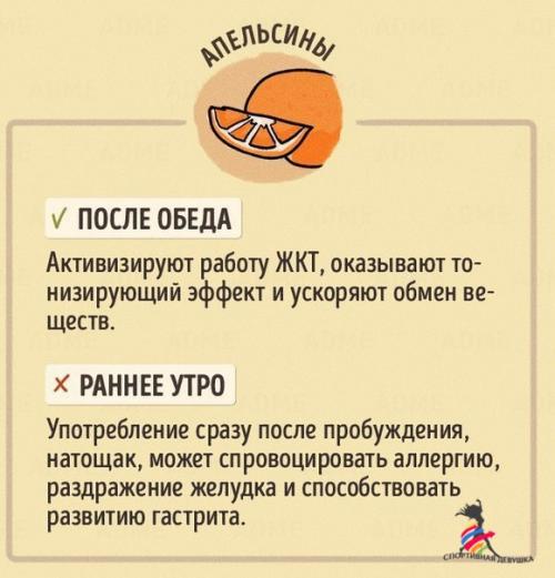 В какое время дня лучше есть те или иные продукты? 07