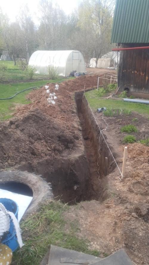 Хочется запечатлеть для истории строительство канализации у родительского дома. 05 Хочется запечатлеть для истории строительство канализации у родительского дома. 05