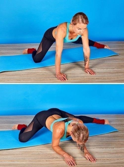 Упражнения для растяжки. 01