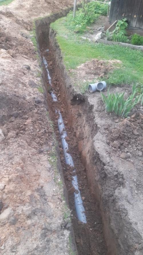 Хочется запечатлеть для истории строительство канализации у родительского дома. 02 Хочется запечатлеть для истории строительство канализации у родительского дома. 02