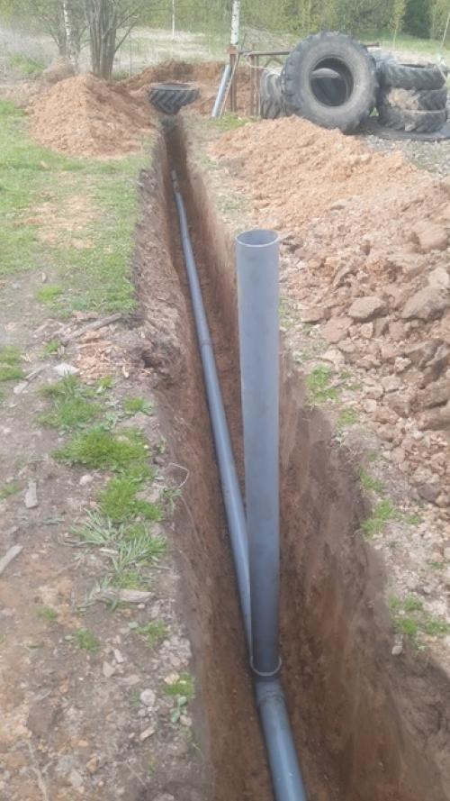 Хочется запечатлеть для истории строительство канализации у родительского дома. 03 Хочется запечатлеть для истории строительство канализации у родительского дома. 03