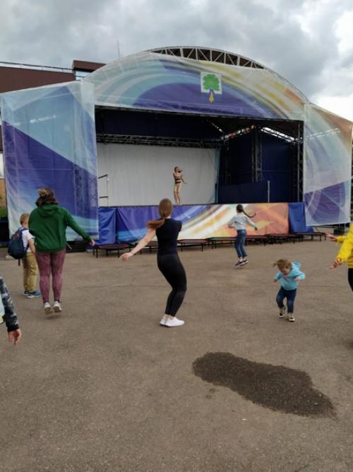 Фитнес тренировка с сурковой Еленой на ура прошла! 01