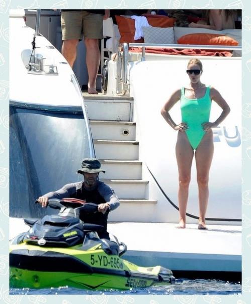 Испания.  Роза хантингтон и Джейсон стэтхэм в прекрасной спортивной форме несмотря на возраст. 07