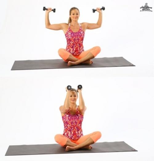 Топ - 5 лучших упражнений для красивых ручек. 02