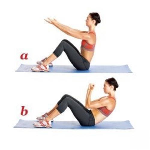 Комплекс упражнений для красивого пресса и тонкой талии! 03