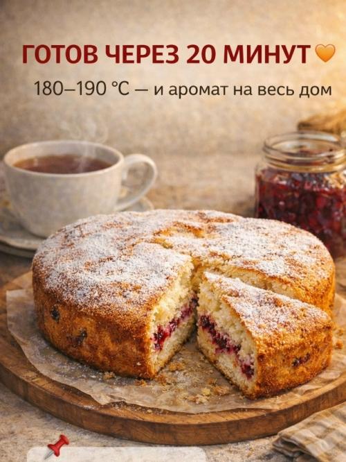 Пирог к чаю за 5 минут. 03