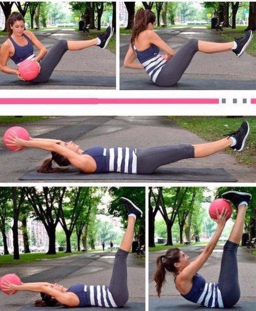 Тренировка на все группы мышц с мячом? 05