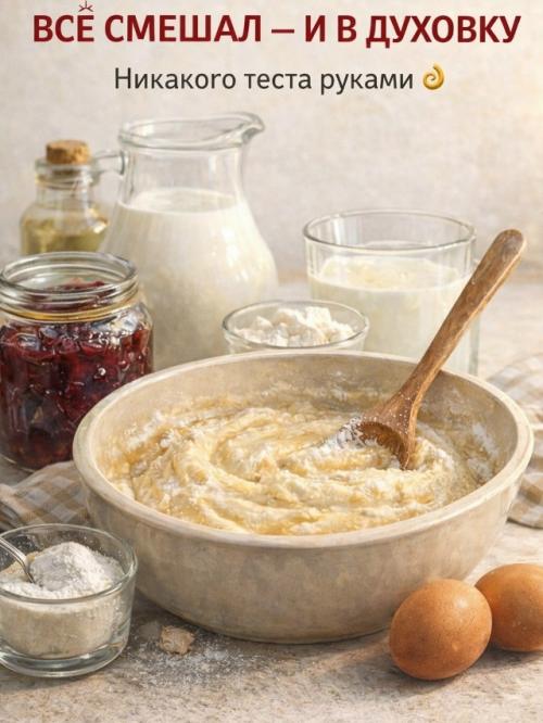 Пирог к чаю за 5 минут. 02