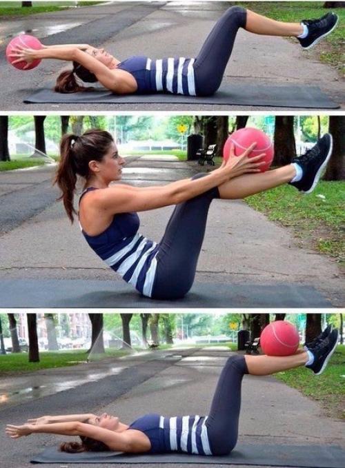 Тренировка на все группы мышц с мячом? 02