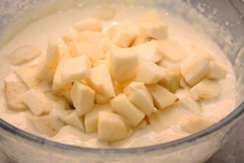 Оладьи с яблоками. 03