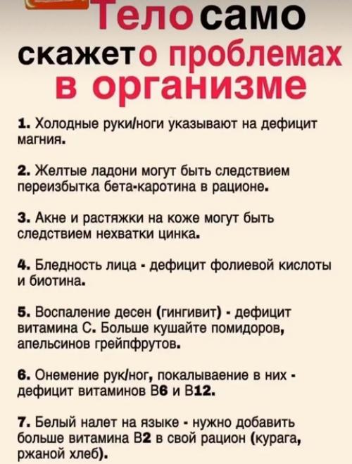 Наше тело может подавать множество сигналов, указывающих на дефицит витаминов. 01 Наше тело может подавать множество сигналов, указывающих на дефицит витаминов. 01