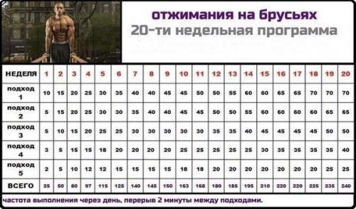 Программа тренировок!  Во всем важна систематичность. 01