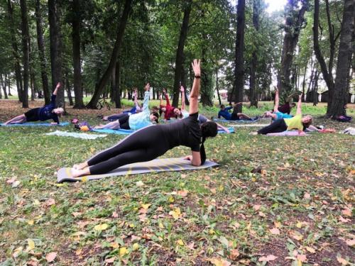 В субботу, 31 июля, приняла участие в проекте Зелёный Фитнес /великий Новгород! 07