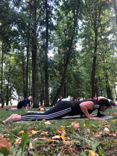 В субботу, 31 июля, приняла участие в проекте Зелёный Фитнес /великий Новгород! 05