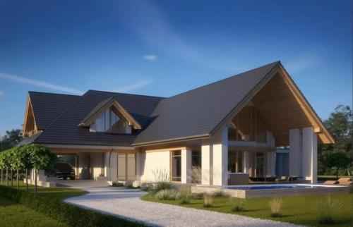 Планировка большого коттеджа с бассейном и фитнесом. 09