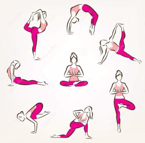 Лучшие иллюстрации йоги и пилатеса? 01