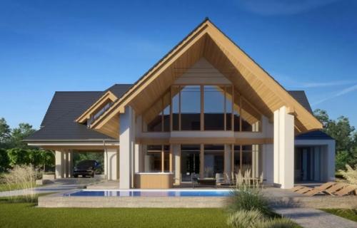 Планировка большого коттеджа с бассейном и фитнесом. 07