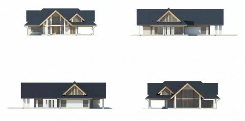 Планировка большого коттеджа с бассейном и фитнесом. 04