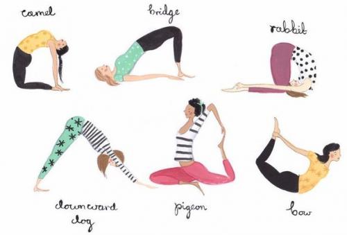 Лучшие иллюстрации йоги и пилатеса? 05