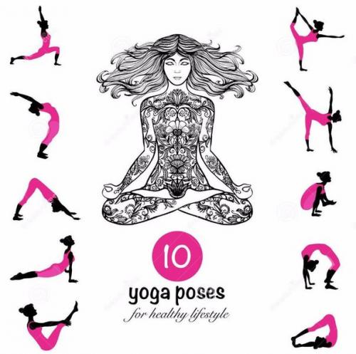 Лучшие иллюстрации йоги и пилатеса? 04