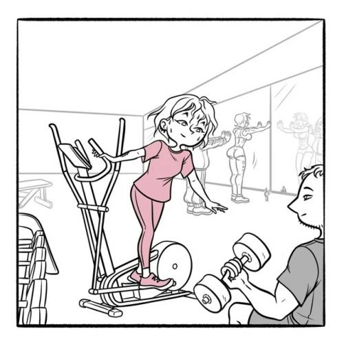 Физкульт.  Ходили мы тут давеча в энтот ваш фитнес - зал. 01