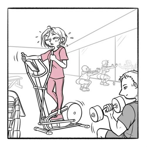 Физкульт.

Ходили мы тут давеча в энтот ваш фитнес - зал.  