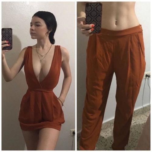 После похудения эта девушка все свои вещи перешила. 02