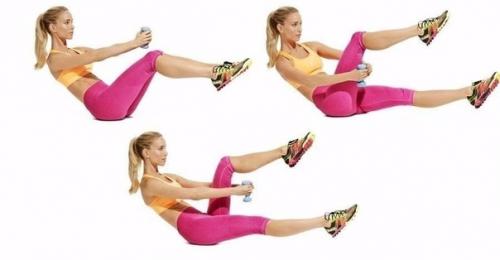 Упражнения для идеального плоского животика! 02