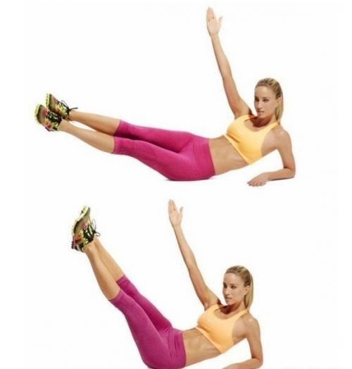 Упражнения для идеального плоского животика! 03