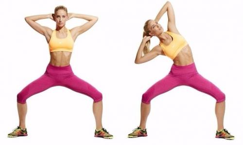 Упражнения для идеального плоского животика! 01