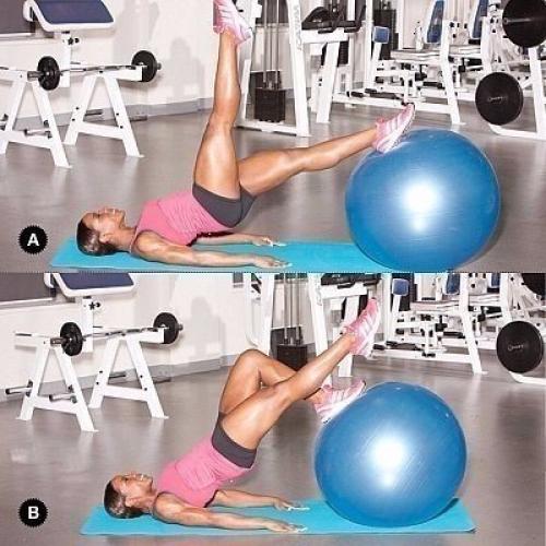 Отличные упражнения для бедер с фитболом? 02