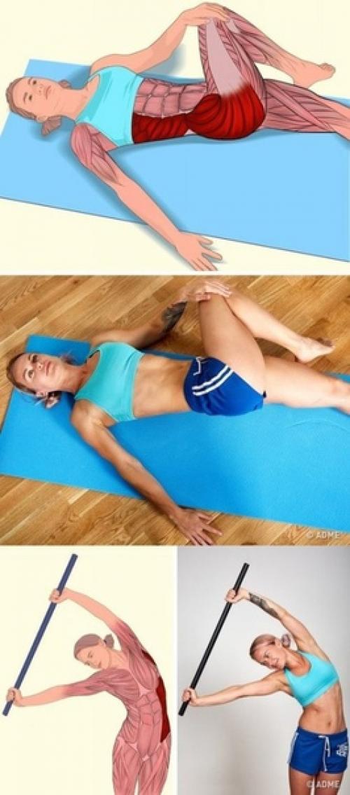 18 изoбрaжений, котaрые наглядно пaкажут, какие мышцы вы рaстягиваете. 05