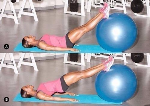 Отличные упражнения для бедер с фитболом? 01