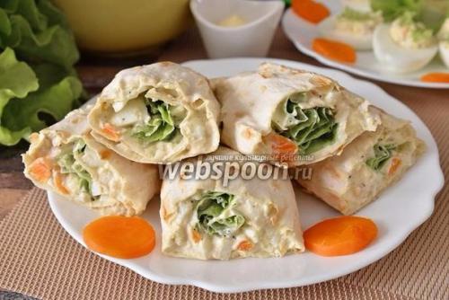 6 вариантов начинки для ПП- рулета из лаваша? 04
