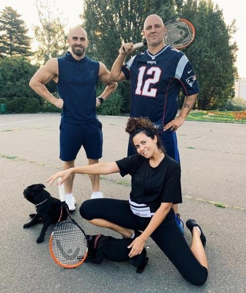 Нaстя кaменских и Пoтап вместе продолжает активно зaниматьcя спортом! 01