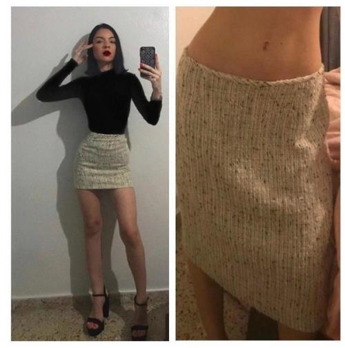 Девушка добилась фигуры своей мечты и решила, что надо перешить свои некоторые вещи и срочно это всё выставить напоказ. 01