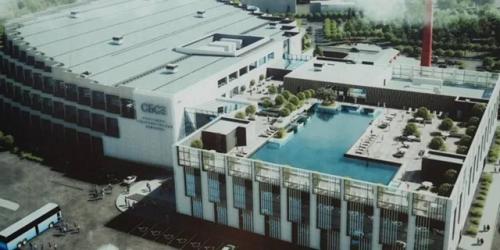 Стройка аквапарка началась на месте снесённого фарфоро - фаянсового завода около сбс. 01