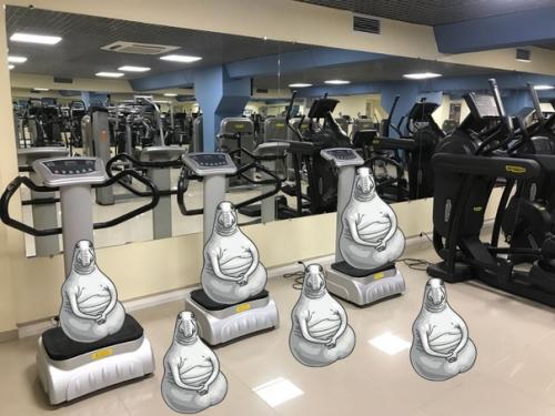 Знаете какой самый популярный тренажер в фитнес клубе? 01