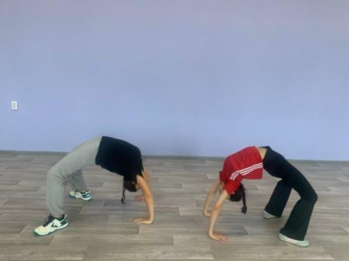 В медногорском филиале гапоу Оомк проходят занятия в кружке  аэробика. 07