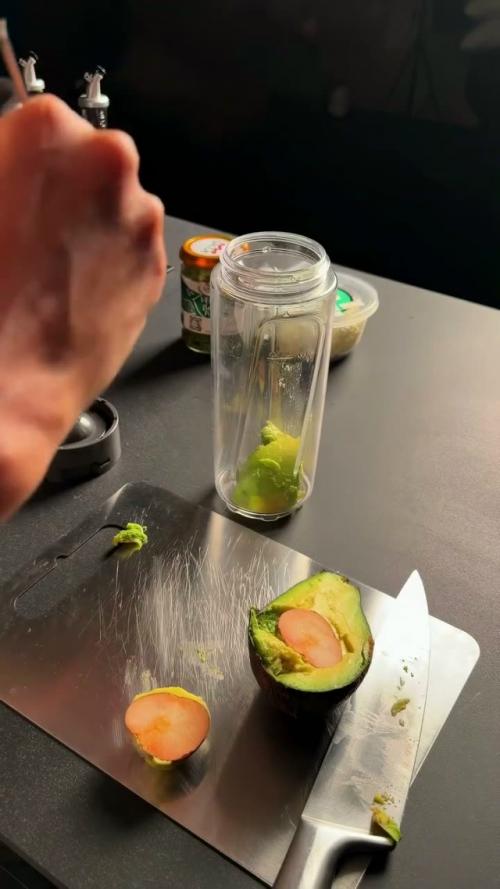 Жареная гречка с зеленым кремом. 02