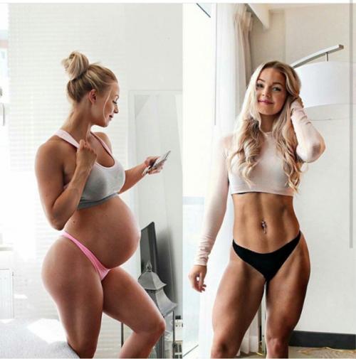 Спортивные умнички быстро себя в отличную форму после родов вернули. 01