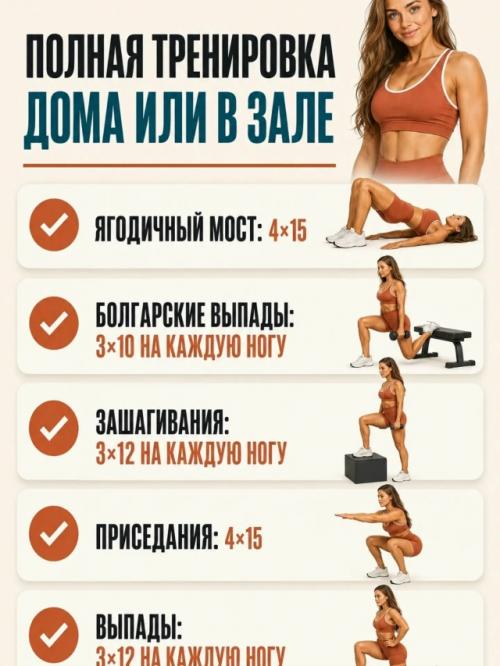 Чтобы хорошо прокачать ноги и ягодицы, необязательно иметь сложные тренажёры. 01 Чтобы хорошо прокачать ноги и ягодицы, необязательно иметь сложные тренажёры. 01