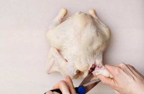 Как разделать курицу при помощи ножниц. 06 Как разделать курицу при помощи ножниц. 06