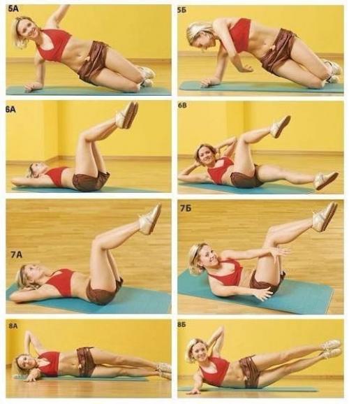 Реально работающая схема упражнений для красивого животика. 01